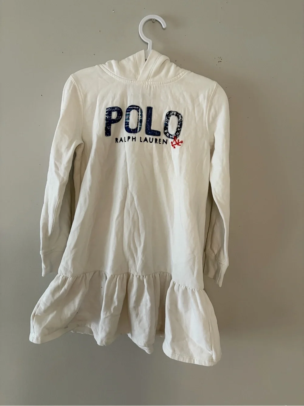 Polo Ralph Lauren hooded sweatshirt dress for girls,